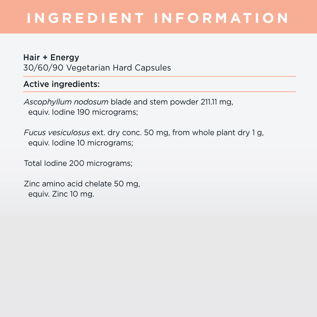 Hair + Energy Formula - 1 Month Supply