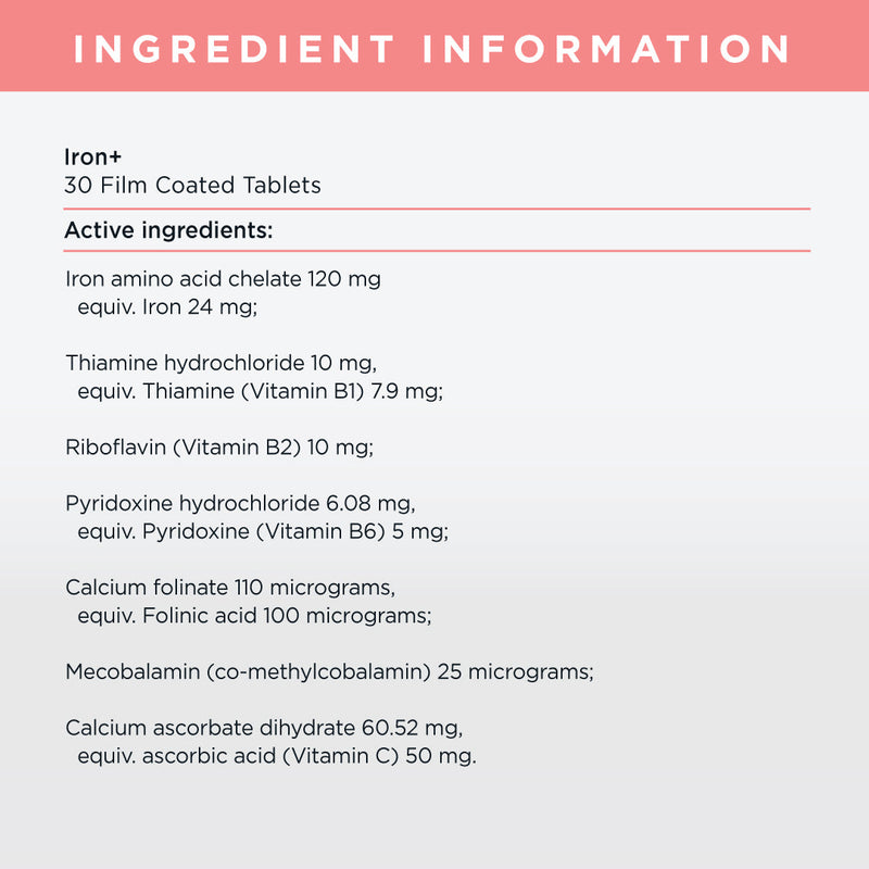 Iron+ Formula - 1 Month Supply